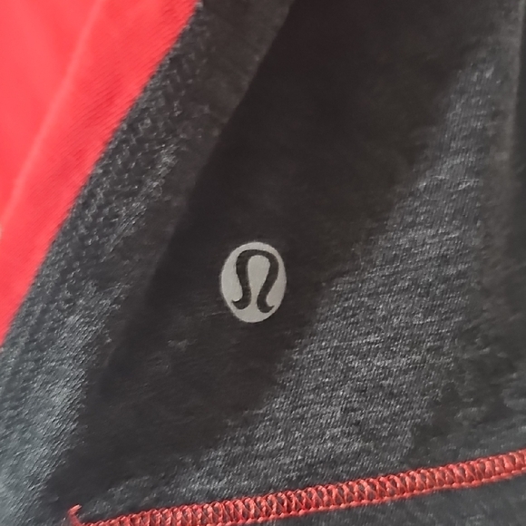lululemon athletica Red and Black Short Sleeve Tee - Picture 2 of 4